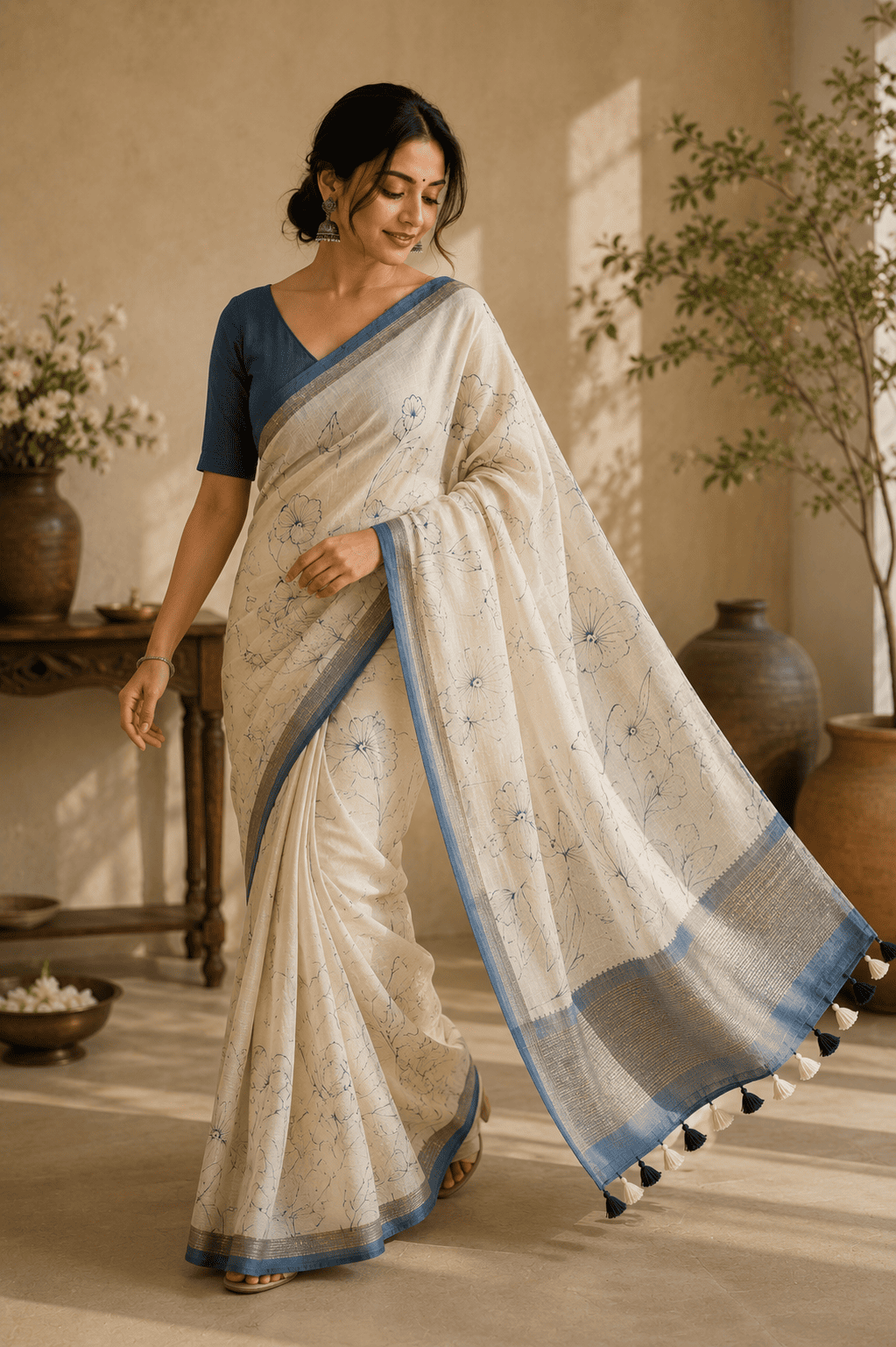 Whisper Mul Cotton Saree