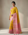MIRA Premium Chinnon Weaving Jacquard Saree with Woven Designer Pallu